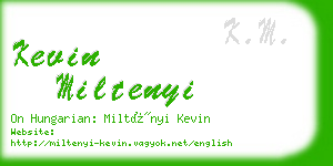 kevin miltenyi business card